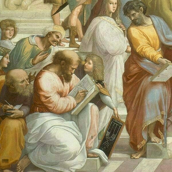 Christian Cross Symbols - Pythagoras- The school of Athens- Raphael's Fresco