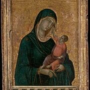 Duccio di Bouninsegna- Madona and Child- 1290-1300